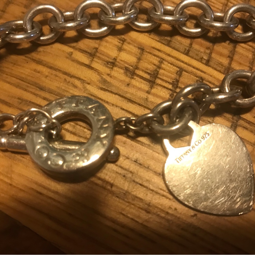 Tiffany Classic Vintage Choker Necklace Charm Toggle Silver Timeless Piece